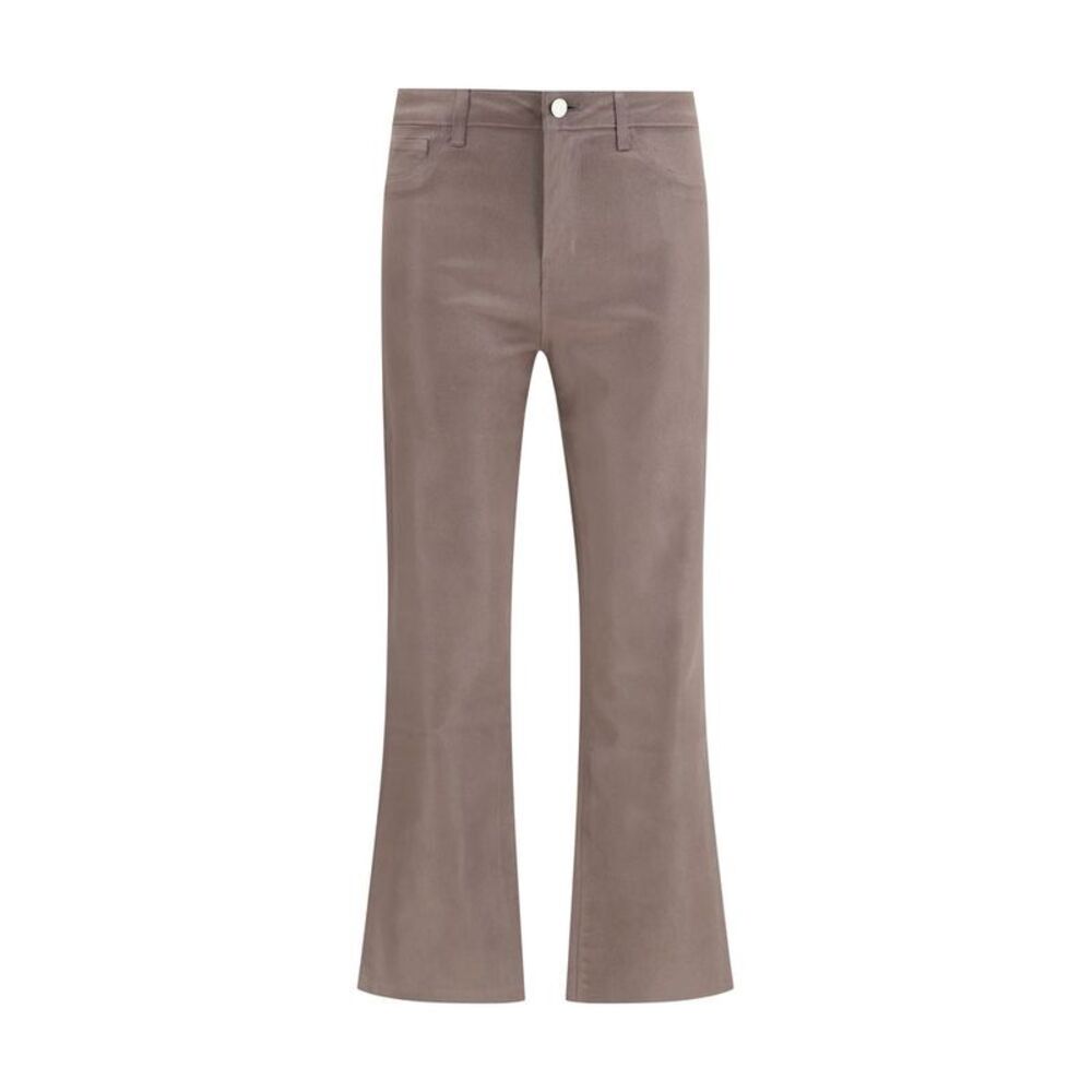 L'Agence Beige Cotton High-Waisted Women's Jean